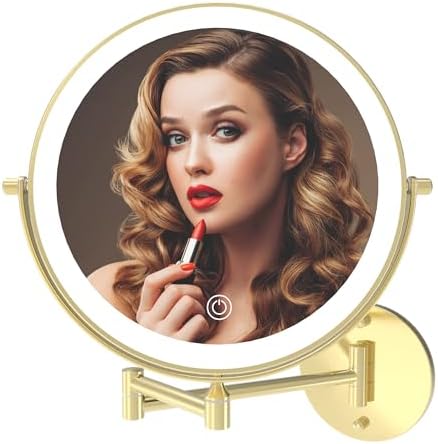 9" Wall Mounted Lighted Makeup Mirror by MIROAMZ