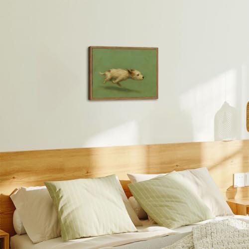 Funny Dog with Zoomies Wall Art Cute Terrier Dog Running Wall Decor Picture - Image 5