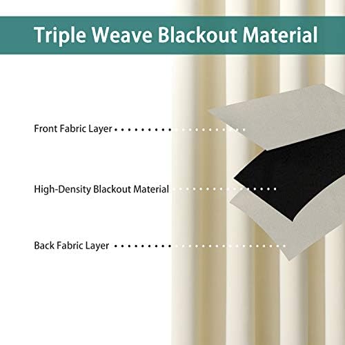 BONZER Room Divider Blackout Curtain Extra Wide Wall Screen Partitions - Image 2