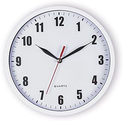SAC SMARTEN ARTS 8" Silent Quartz Wall Clock Non-Ticking Digital Clock by SACSMARTENARTS