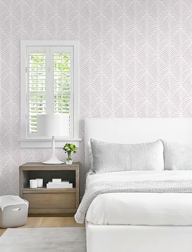 Safiyya Peel and Stick Wallpaper Boho Contact Paper Pink Geometric Modern Wall - Image 4