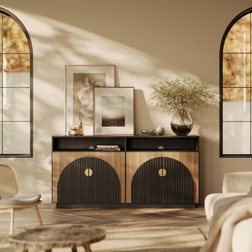 BELLEZE Stacked 65" TV Stand & Entertainment Centers by BELLEZE