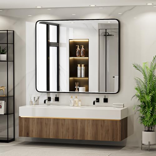 LED 43x36 Inch Lighted Bathroom Mirror, 3 Color - Image 2
