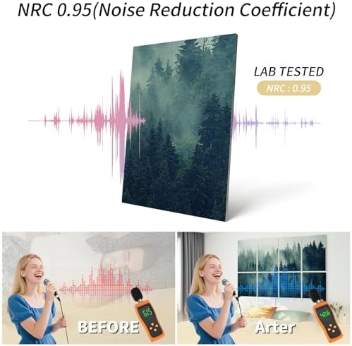 Art3d Acoustic Wall Panels, 48 x 32 in Set - Image 3