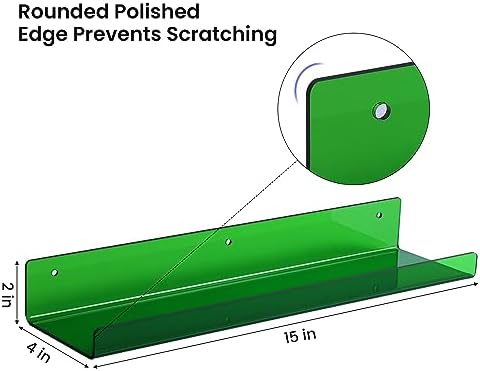 upsimples 4 Pcs 15" Acrylic Shelves - Image 3