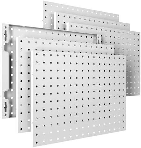 Spampur Peg Board, 6 Pack Metal Pegboard Panels by Spampur