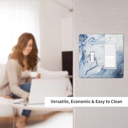 Outlet Covers Blue Marble Pattern 1 Toggle 1 Rocker Combination Decorative Wall - Image 6