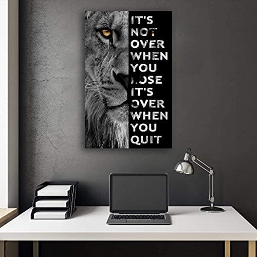Never Give Up Motivational Print Canvas Wall Art • Success Printing Gallery - Image 5