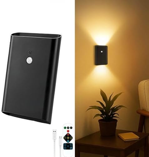 Eneru Motion Sensor Wall Sconce, Rechargeable Wireless Lights Indoor 1 Pack by Eneru