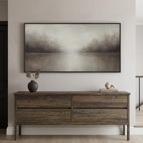 Extra Large Framed Abstract Landscape Wall Art - Image 2