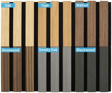 Art3d 6 x 4.7 in Soundproof Wood Texture Wall Panel, Sample Pack by Art3d