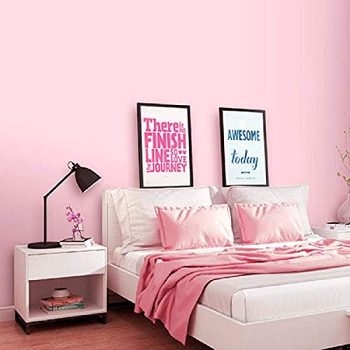 practicalWs Pink Self-Adhesive Wallpaper Film Stick Paper Easy to Apply - Image 2