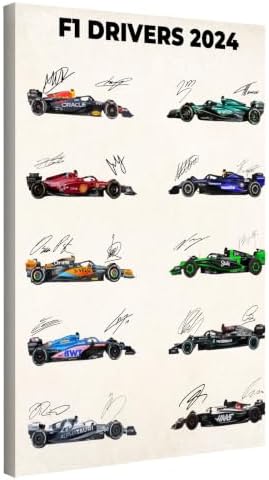 InkFlow Posters Car Racing Canvas Poster by InkFlowPosters