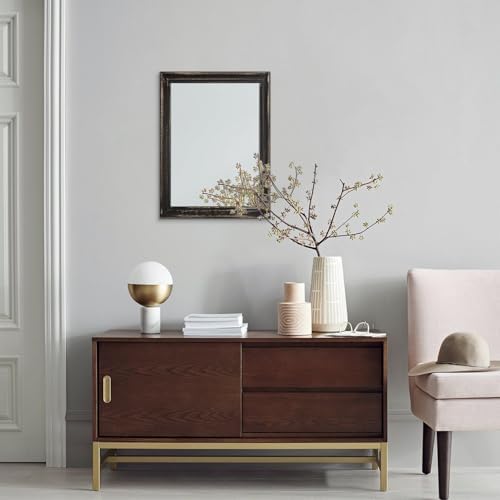 Small Mirrors for Wall with Wood Frame Rectanglular Wall Hanging Mirror for - Image 4