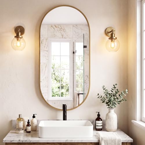 NEWBULIG 24" X 48" Oval Bathroom Mirror - Image 6