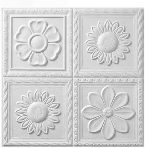 Nuanchu 40 Pcs 13.8 x 13.8 Inch Ceiling Tiles Peel and Stick by Nuanchu