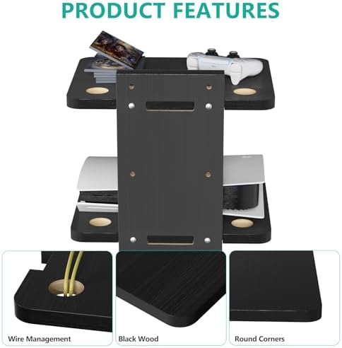 WALI 2 Tier Floating TV Wall Shelf - Image 4