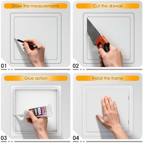 Suteck Access Panel for Drywall 6 x 6 Inch, Ceiling&Plumbing Access Door - Image 3