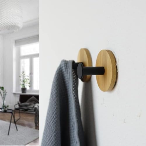 4Pack Decoration Wood Wall Hook Coat Hooks - Image 5