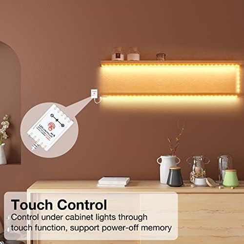 DAYBETTER Under Cabinet Lights, Dimmable LED Strip Lights - Image 4