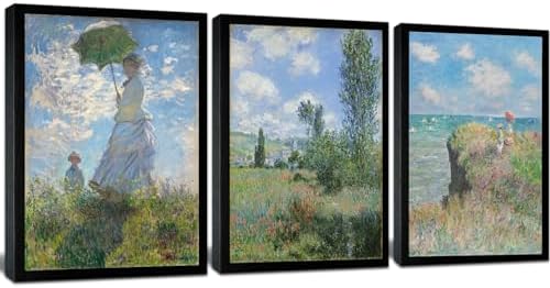 Woman with a Parasol by Claude Monet Canvas Wall Art, Oil Painting - Image 2