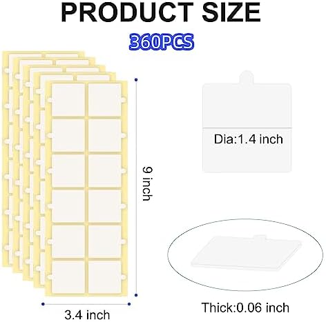 360Pcs Double Sided Tape for Acoustic Foam Panels, Removable Mounting Tape Wall - Image 2