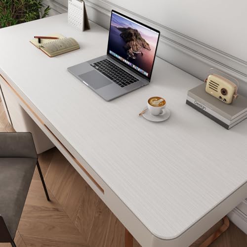 YENHOME 17.7"X200" White Grasscloth Peel and Stick Wallpaper Textured Wallpaper - Image 3