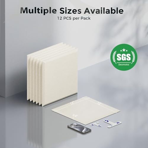 12 Pack Self-Adhesive Acoustic Panels, 2nd Generation Sound Absorbing Panel - Image 7
