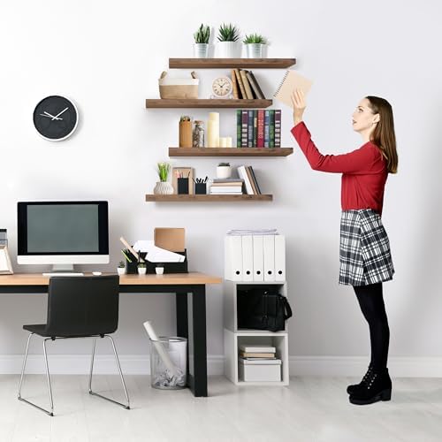Sorbus Floating Shelves for Wall, Wood Wall Storage - Image 6