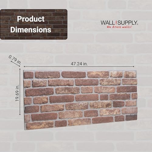Wall!Supply 3D Wall Panels – Faux Brick, Bedroom & Office – Easy DIY - Image 4