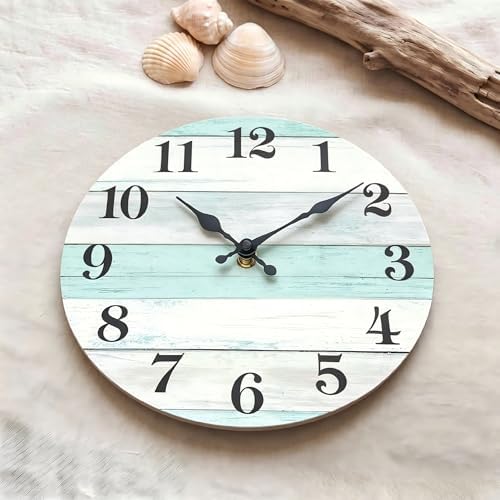 Wall Clock Battery Operated, 8 Inch Small Silent Wall Clock Non Ticking - Image 2