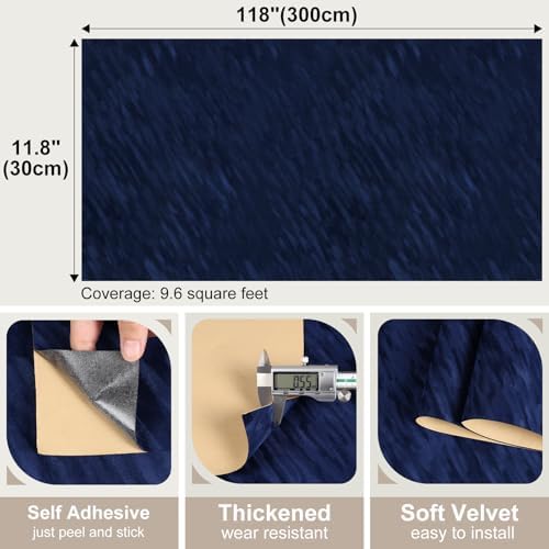 Royal Blue Velvet Flocking Liner - Image 7