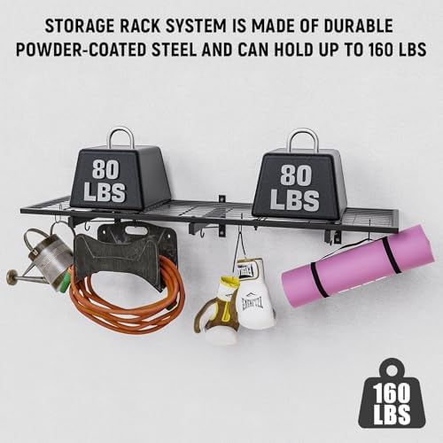 Garage Wall Shelves, Heavy Duty Shelf Storage Rack - Image 4