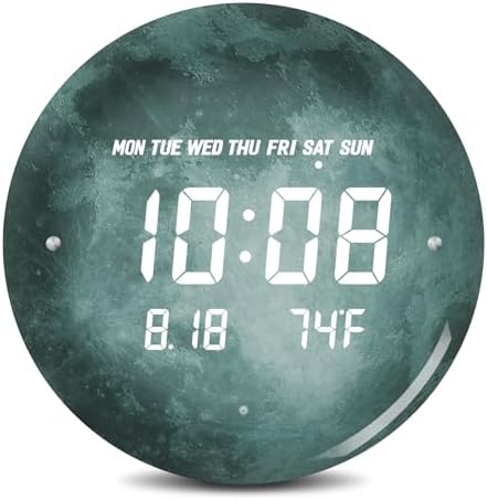 Digital LED Wall Clock for Home & Office by SCOAGE