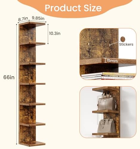 upsimples 7-Tier Floating Wall Shelf - Image 2