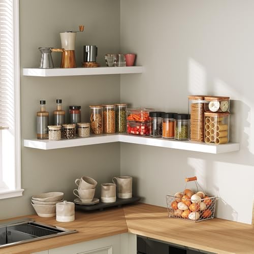 RALGEND Floating Shelves for Wall, 23.6" Wall Shelf Set of 3 - Image 2