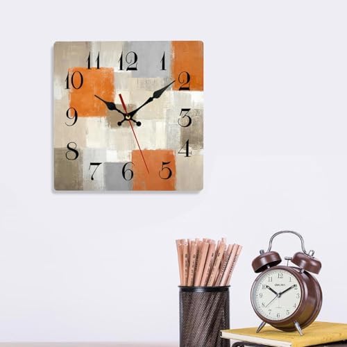 ArtSocket Square Wall Clock Silent Non-Ticking 12" Geometric - Image 6