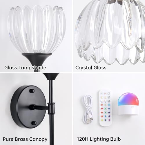 Shenmoyl Battery Operated Wall Sconce Set of 2 - Image 5