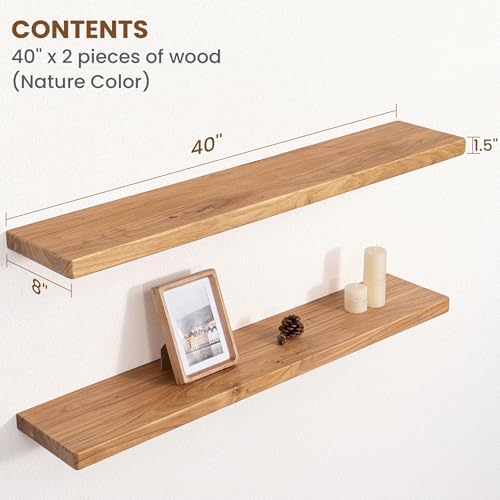 Floating Shelves for Wall, Round Edge Wall Shelves - Image 2