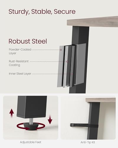 VASAGLE 4-Tier Corner Shelf Stand, Modern Ladder Shelf - Image 5