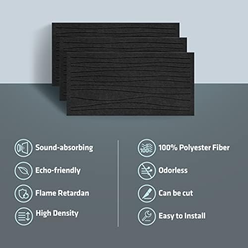 6 Pack Acoustic Wall Panels, 47.2"x23.6" Sound Proof Panels - Image 5
