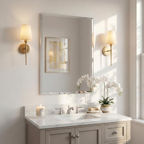 24x36 Inch Frameless Bathroom Mirror - Image 2