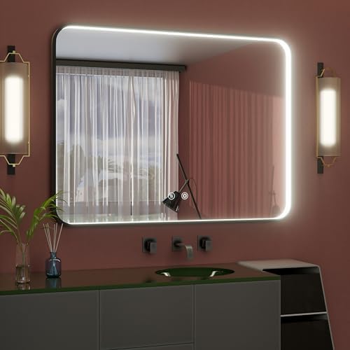 48"x36" Black LED Bathroom Mirror by JSneijder