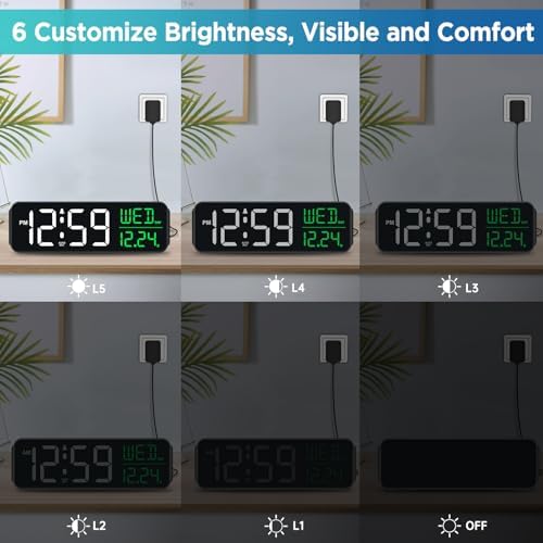 Peakeep Large Display Digital Alarm Clock - Image 3