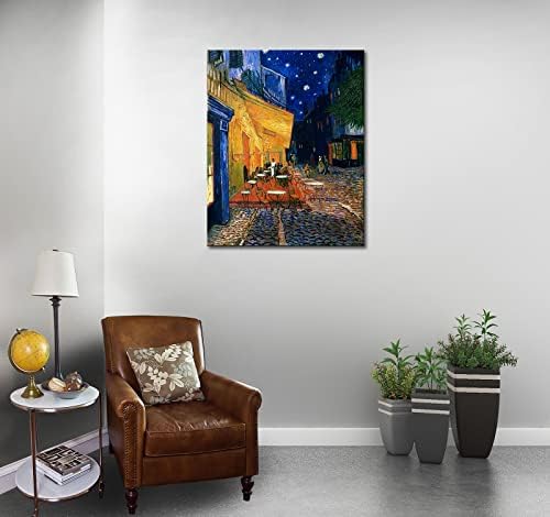 weiyiart Vincent Van Gogh Canvas Wall Art Cafe Terrace At Night Painting - Image 4