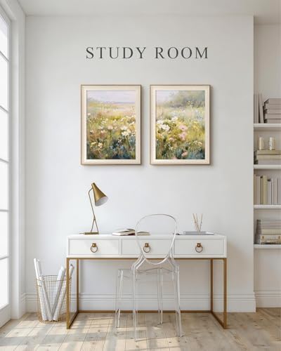VIYYIEA Framed Impressionist Floral Botanical Wall Art Set, 12×16 Inch - Image 3