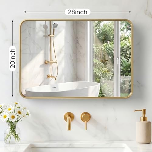 Sweetcrispy Bathroom Mirror 28x20 Inch, Vanity Mirror - Image 3
