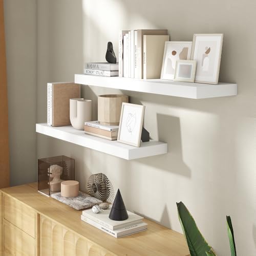 36 Inch Floating shelves for Wall, 8 Inch Deep, Invisible Brackets - Image 2