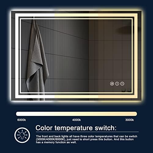 48x40 Inch LED Bathroom Mirror - Image 3