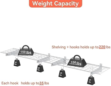 TORACK 2-Pack Garage Wall Shelves - Image 6